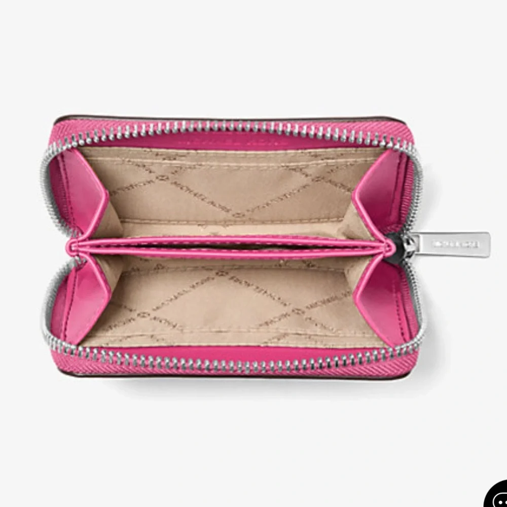 Michael Kors Jet Set Travel Medium Color-Block Wallet DRAGONFRUIT MULTI NWT